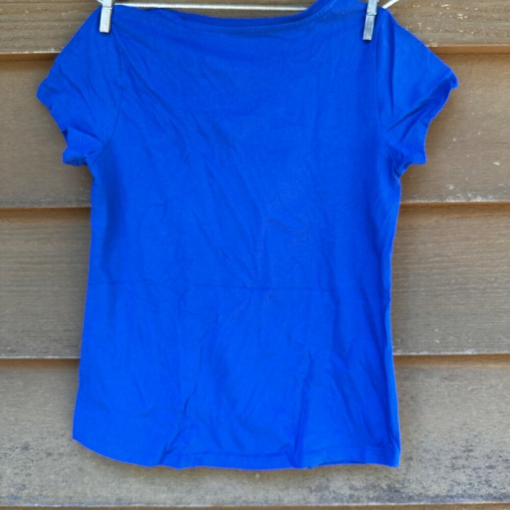 Wonder Nation Girls Blue T-Shirt XL 14/16 With "The Cool Thing About My Dad Is B - Picture 3 of 12